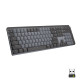 Logitech MX Mechanical teclado RF Wireless + Bluetooth QWERTY Internacional de EE.UU. Grafito, Gris